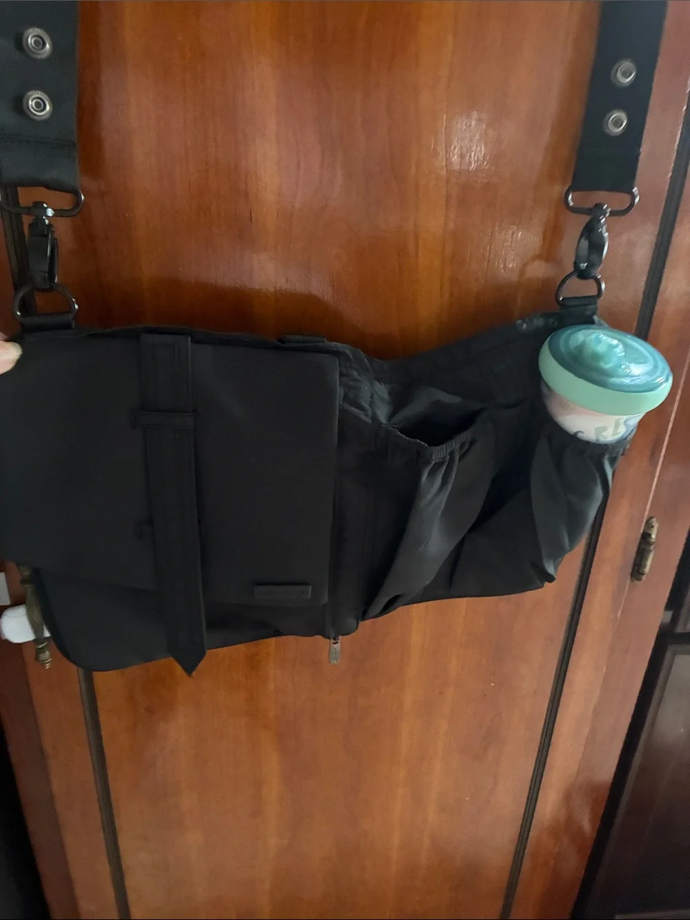 Vintage Baby Cargo stroller diaper messenger bag that clips attach to stroller